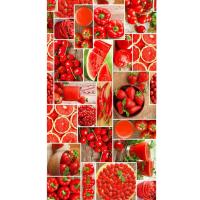 801 Полотенце вафельное 38*75 (фрукты)