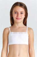 4484-01 Топ для девочки белый (BAYKAR)