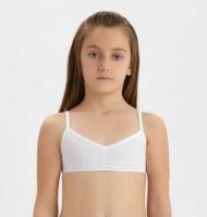 4407-01 Топ для девочек белый (BAYKAR)