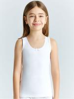 4640-01 Майка для девочки белая (BAYKAR)