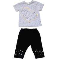 1534 Костюм для девочки, футболка с лосинами
