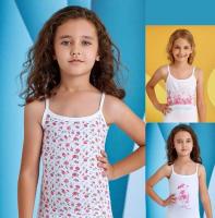 4502 майка для девочек многоцвет (BAYKAR)
