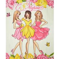 5060/3 Полотенце вафельное 50*60 "С 8 Марта"