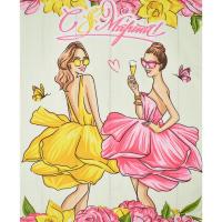 5060/2 Полотенце вафельное 50*60 "С 8 Марта"