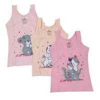 4244 Майка для девочек многоцвет (BAYKAR)