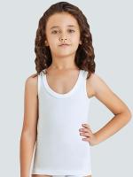 4540-01 Майка для девочек белая (BAYKAR)