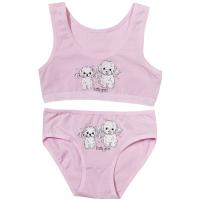 4571/4171PB16 Комплект (топ+трусы) для девочки (Donella)