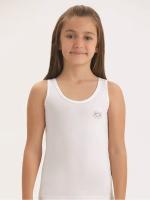 4110 Майка для девочки белая (BAYKAR)-1