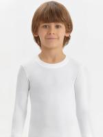 2223-01 Футболка длинный рукав белая (BAYKAR)