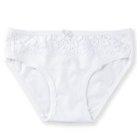 5226-01 Трусы для девочек кружево белые (BAYKAR)