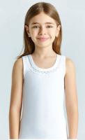4396 Майка для девочек белая (BAYKAR)-1