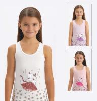 4986 Майка для девочек многоцвет (BAYKAR)