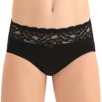 5940-02 Трусы для девочек с кружевом черные (BAYKAR)