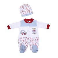 61839 Комбинезон+шапочка (машинка)