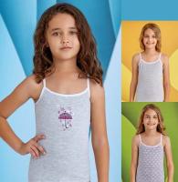 4514 майка для девочек многоцвет (BAYKAR)