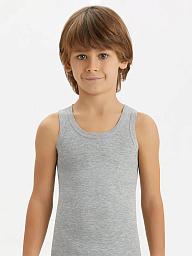 2214-20 Майка для мальчика серая (BAYKAR)