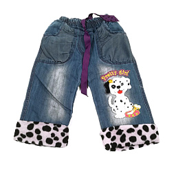 8187 Джинсы на флисе