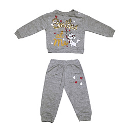 17293 джемпер+штанишки для девочек кошечка