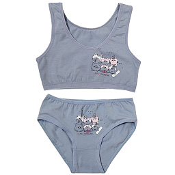 4571/4171PB19 Комплект (топ+трусы) для девочки (Donella)