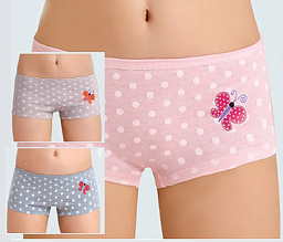 5536 Трусы шорты для девочек многоцвет (BAYKAR)