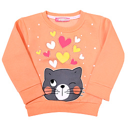 5521 Джемпер для девочки утепленный