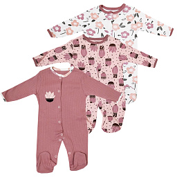 92572/2 Комбинезоны для девочки (набор из 3шт.)