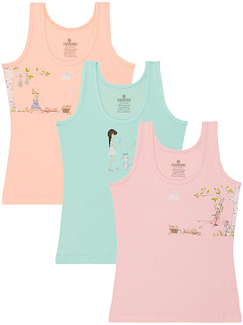 4864 Майка для девочки многоцвет (BAYKAR)