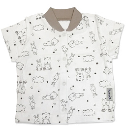 44/398 Кофточка ясельная кор.рукав (кулирка)