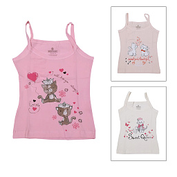 4564 Майка  для девочек многоцвет (BAYKAR)