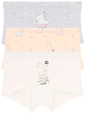 5876 Трусы шорты для девочек многоцвет (BAYKAR)