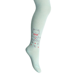 С315 Колготки для девочки рис.2696 (кошка)