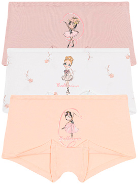 5860 Трусы шорты для девочек многоцвет (BAYKAR)