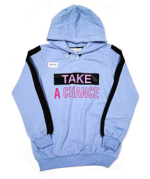 58475 Джемпер для девочки с капюшоном