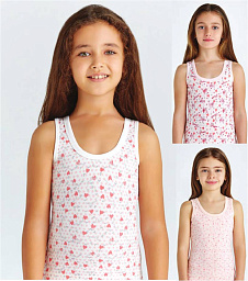 4996 майка для девочек многоцвет (BAYKAR)