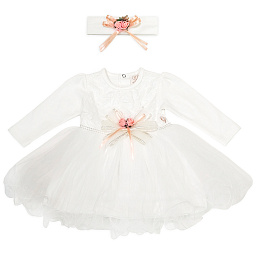 2455 Платье нарядное+повязка