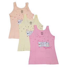 4260 Майка для девочек многоцвет (BAYKAR)