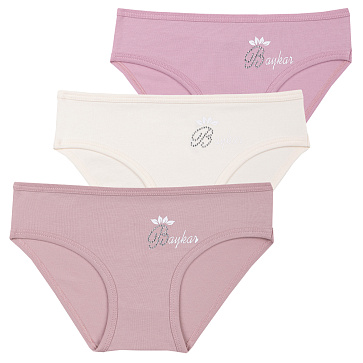 5388 Трусы для девочек многоцвет (BAYKAR) от 146.00 Турция/BAYKAR; хлопок 95%; эластан 5% 5388 Трусы для девочек многоцвет (BAYKAR)