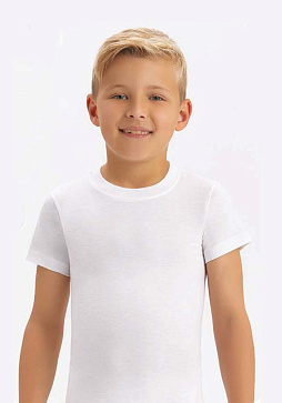 2202-01 Футболка детская белая (BAYKAR)