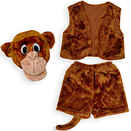 Обезьяна-мальчик плюш арт.89039 (Карнавалия)