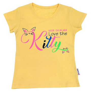 36562 Футболка для девочки от 348.00 Турция/SERKA; 95% хлопок, 5% полиэстер 36562 Футболка для девочки