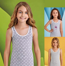 4516 майка для девочек многоцвет (BAYKAR)