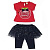 9026 футболка+лосины с юбкой 6-18 мес  (Unruly)