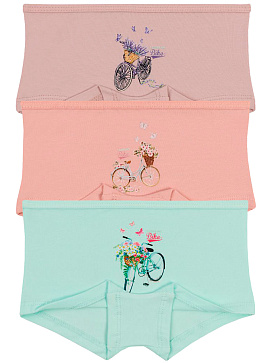 5844 Трусы шорты для девочки многоцвет (BAYKAR)