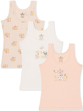 4872 Майка для девочки многоцвет (BAYKAR) от 277.00 Турция/BAYKAR; хлопок 95%; эластан 5% 4872 Майка для девочки многоцвет (BAYKAR)