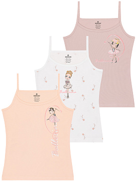 4858 Майка для девочки многоцвет (BAYKAR)