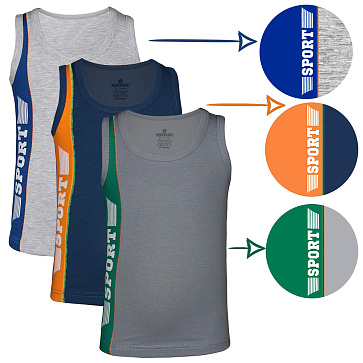 2368 Майка для мальчика многоцвет (BAYKAR) 2368 Майка для мальчика многоцвет (BAYKAR)