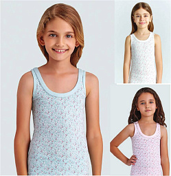 4524 майка для девочек многоцвет (BAYKAR)