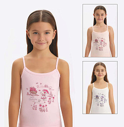 4956 Майка для девочек многоцвет (BAYKAR)