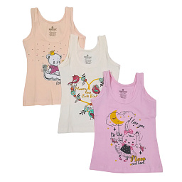 4284 Майка  для девочек многоцвет (BAYKAR)