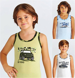 2624 майка для мальчиков многоцвет (BAYKAR)